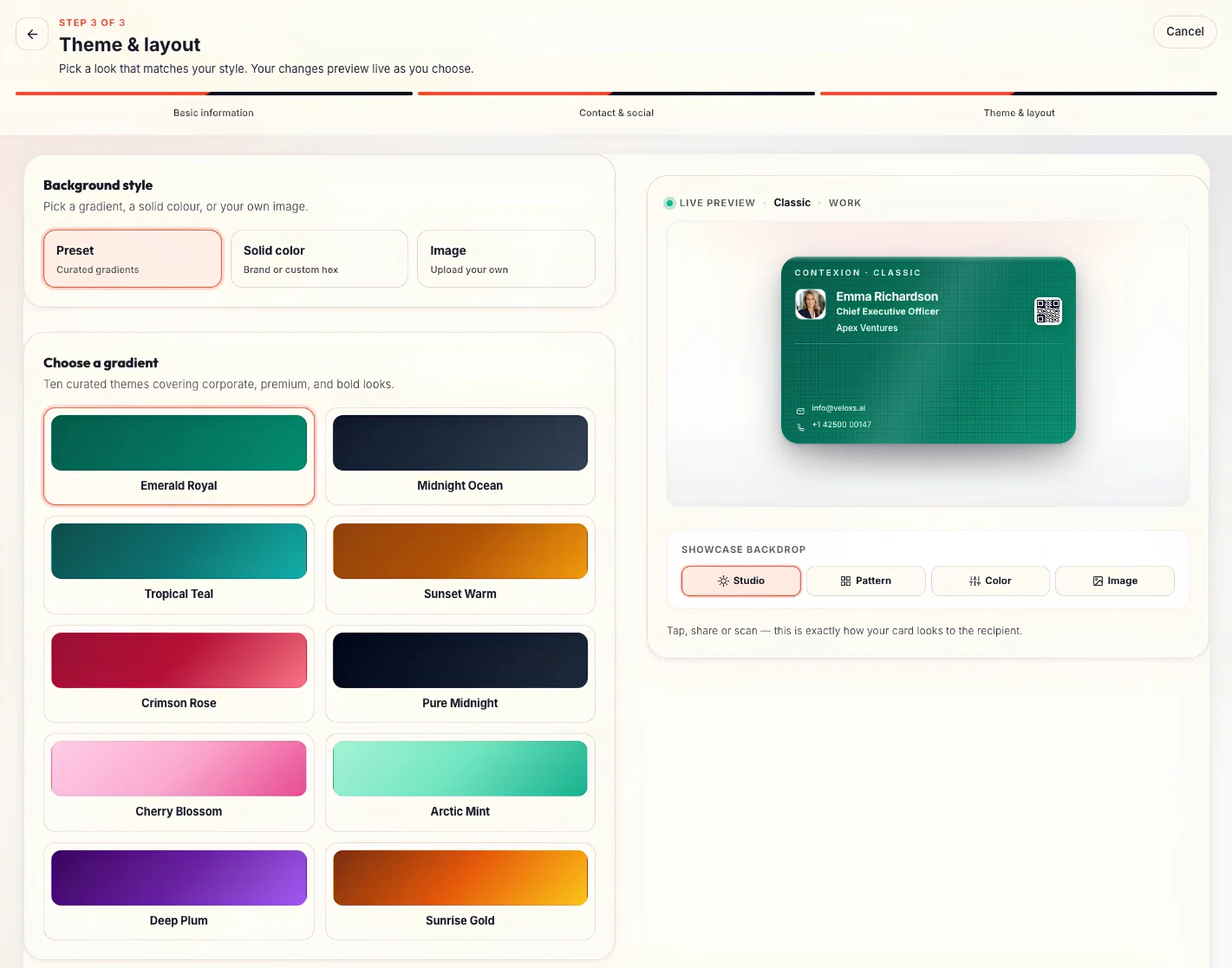 Theme & layout